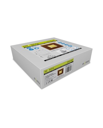 DALIA * APLIQUE CUADRADO 12W - ORO + CORTEN